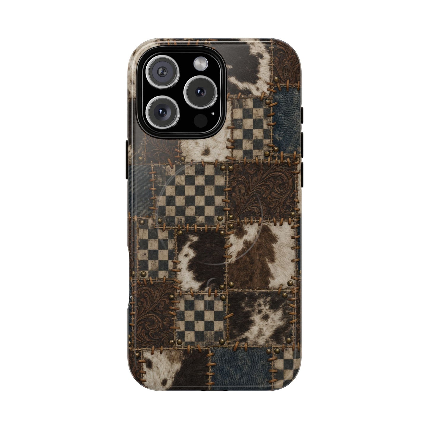 Tooled Patchwork Magnetic Case
