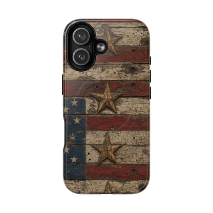 Patriotic Barn Stars Magnetic Case
