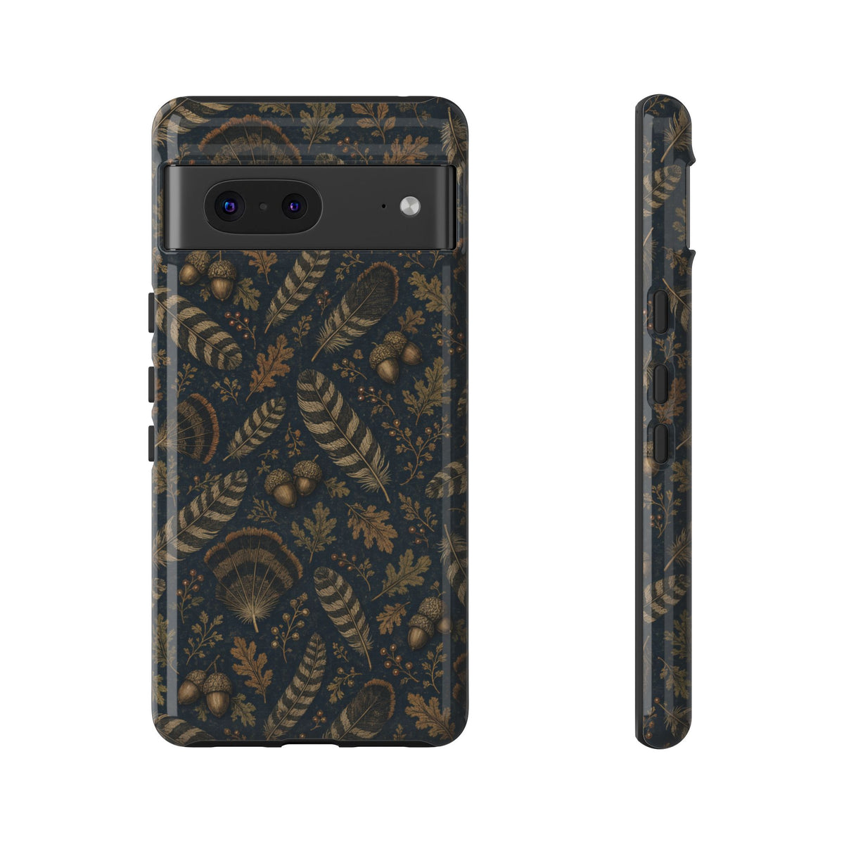 Navy Feathers Tough Case