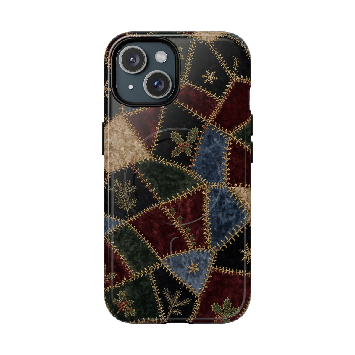 Winter Crazy Quilt Magnetic Case