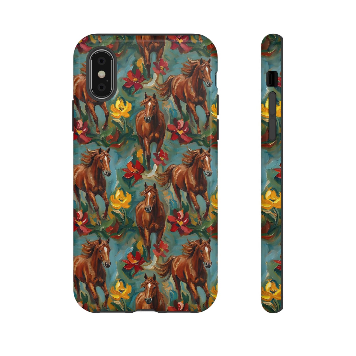 Oil Painted Horses Tough Case