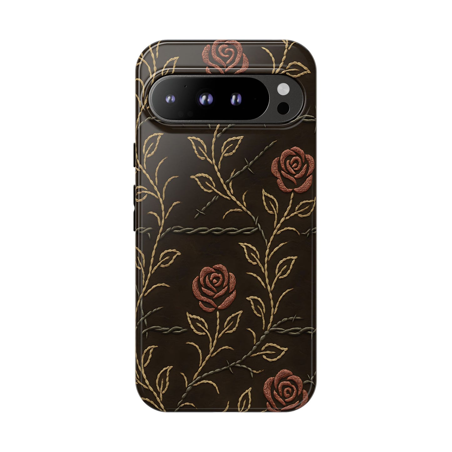 Barbed Wire Roses Tough Phone Case