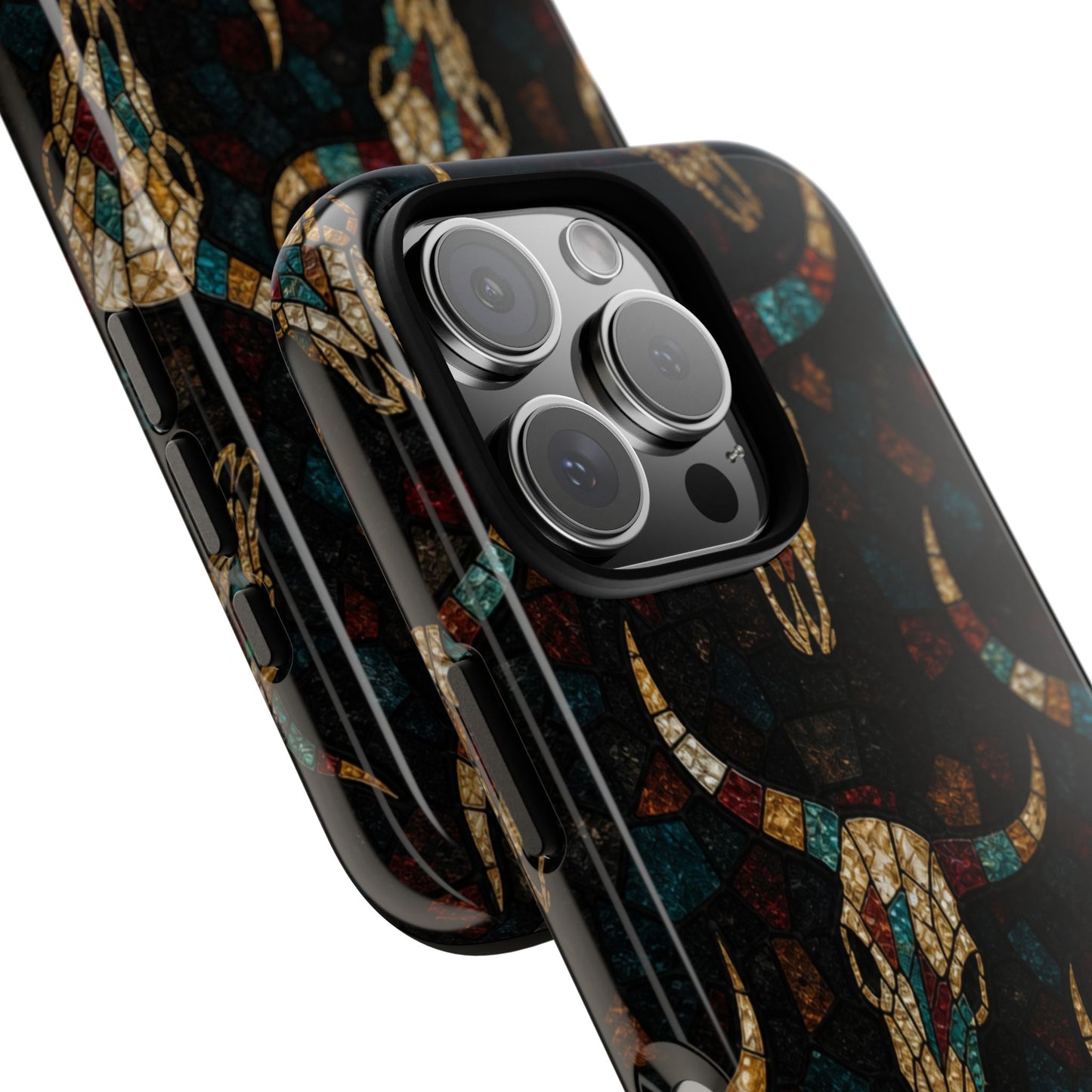 Stained Bull Skull Tough Case