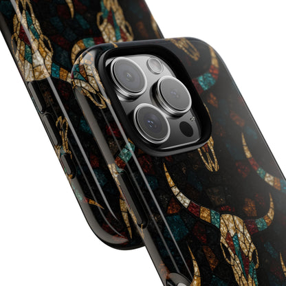 Stained Bull Skull Tough Case