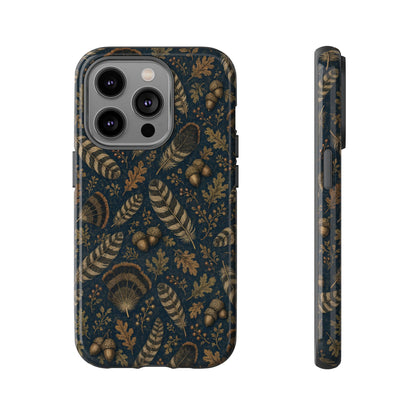 Navy Feathers Tough Case