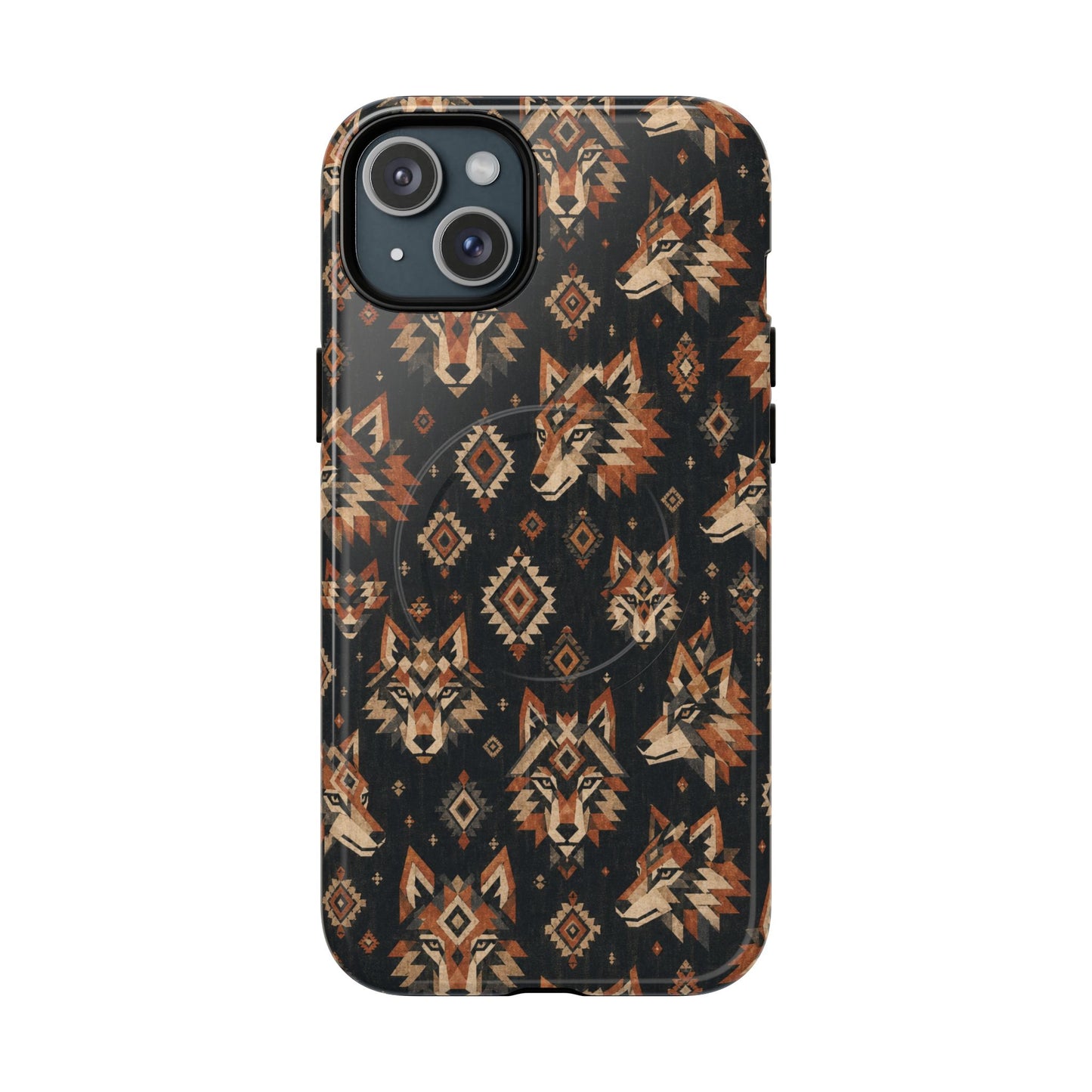 Aztec Wolves Magnetic Case