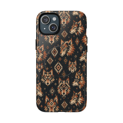 Aztec Wolves Magnetic Case