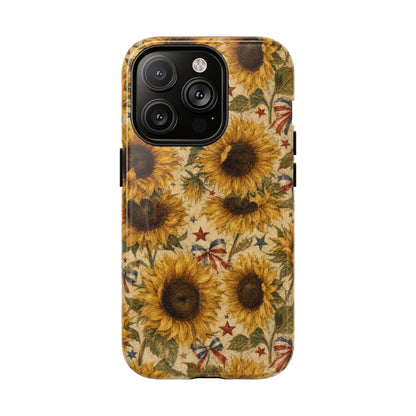 Patriotic Sunflowers Magnetic Case