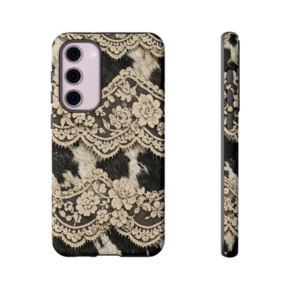 Cowhide Lace Tough Case