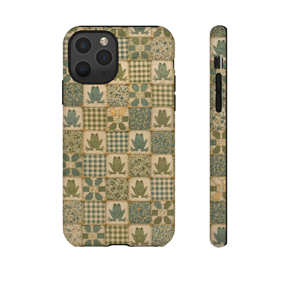 Frog Quilt Tough Case