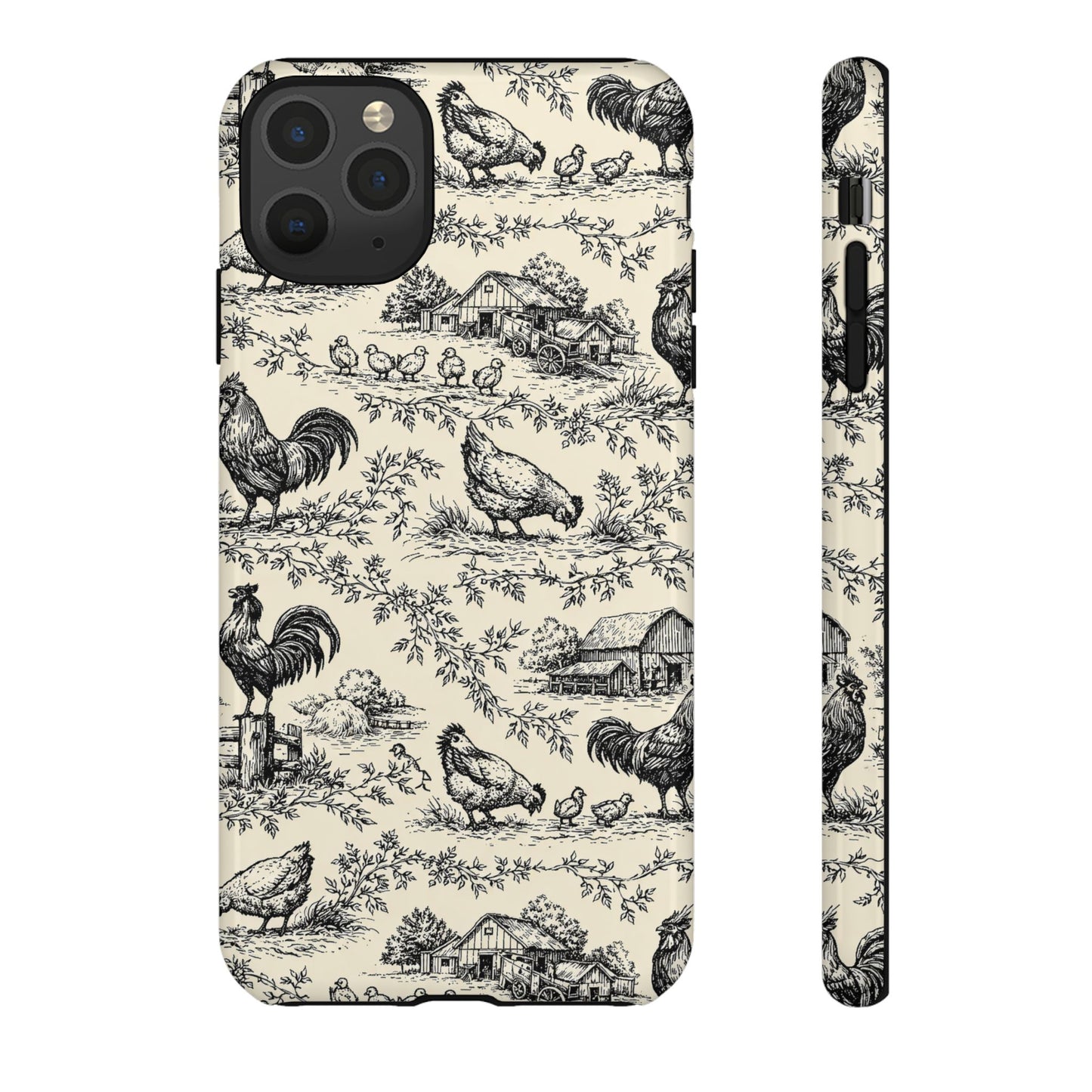Toile Chickens Tough Case