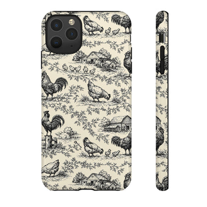 Toile Chickens Tough Case