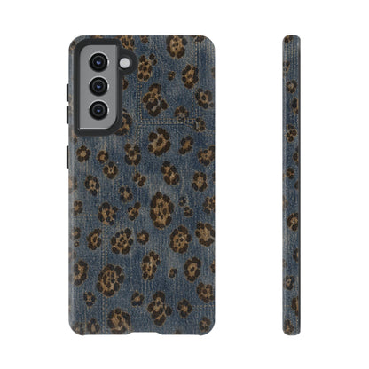 Denim Leopard Tough Case
