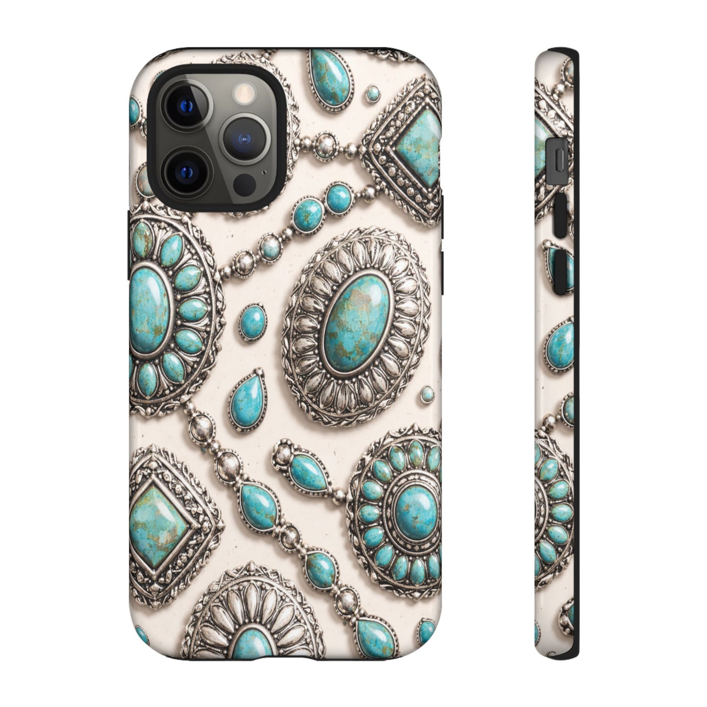 Turquoise Silver Concho Tough Case