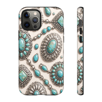 Turquoise Silver Concho Tough Case