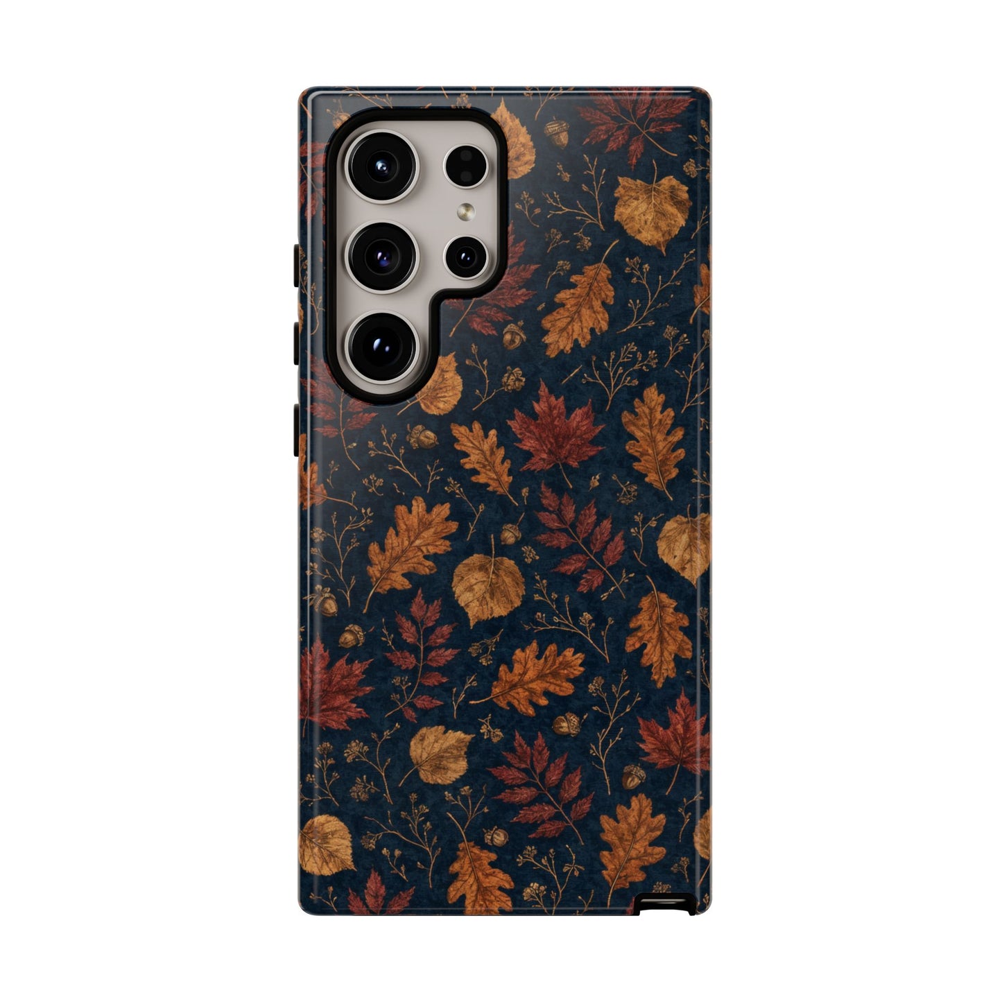 Navy Oak Leaf Tough Case