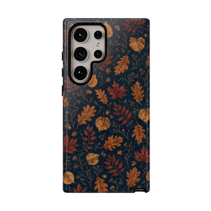 Navy Oak Leaf Tough Case