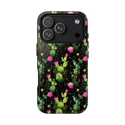 Neon Cactus Tough Phone Case