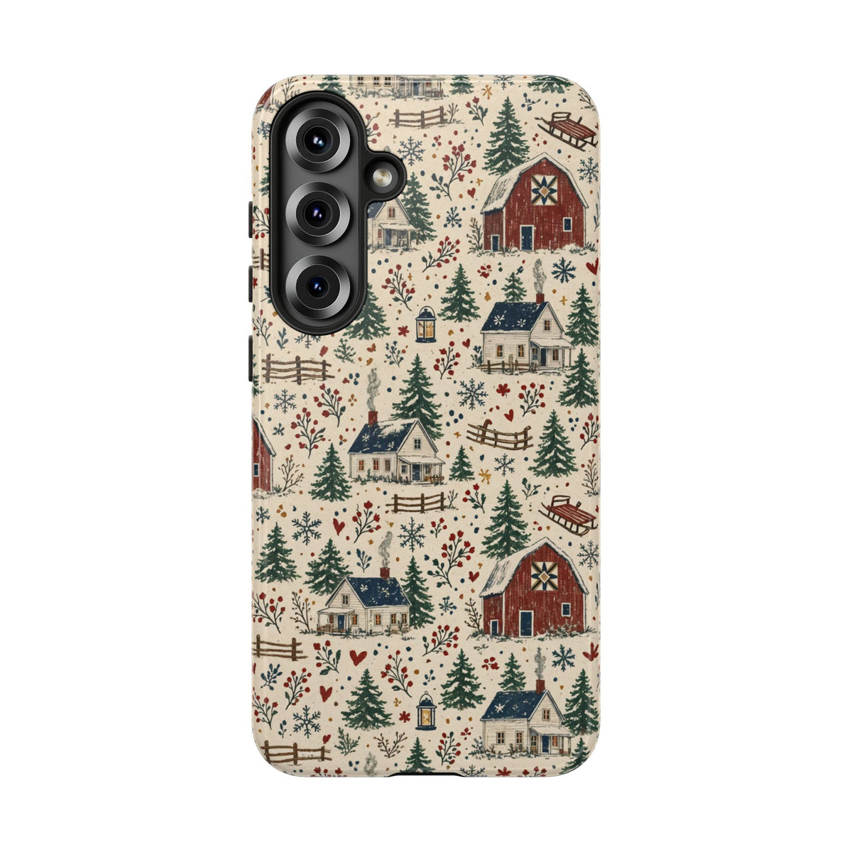 Snowy Farmstead Tough Case