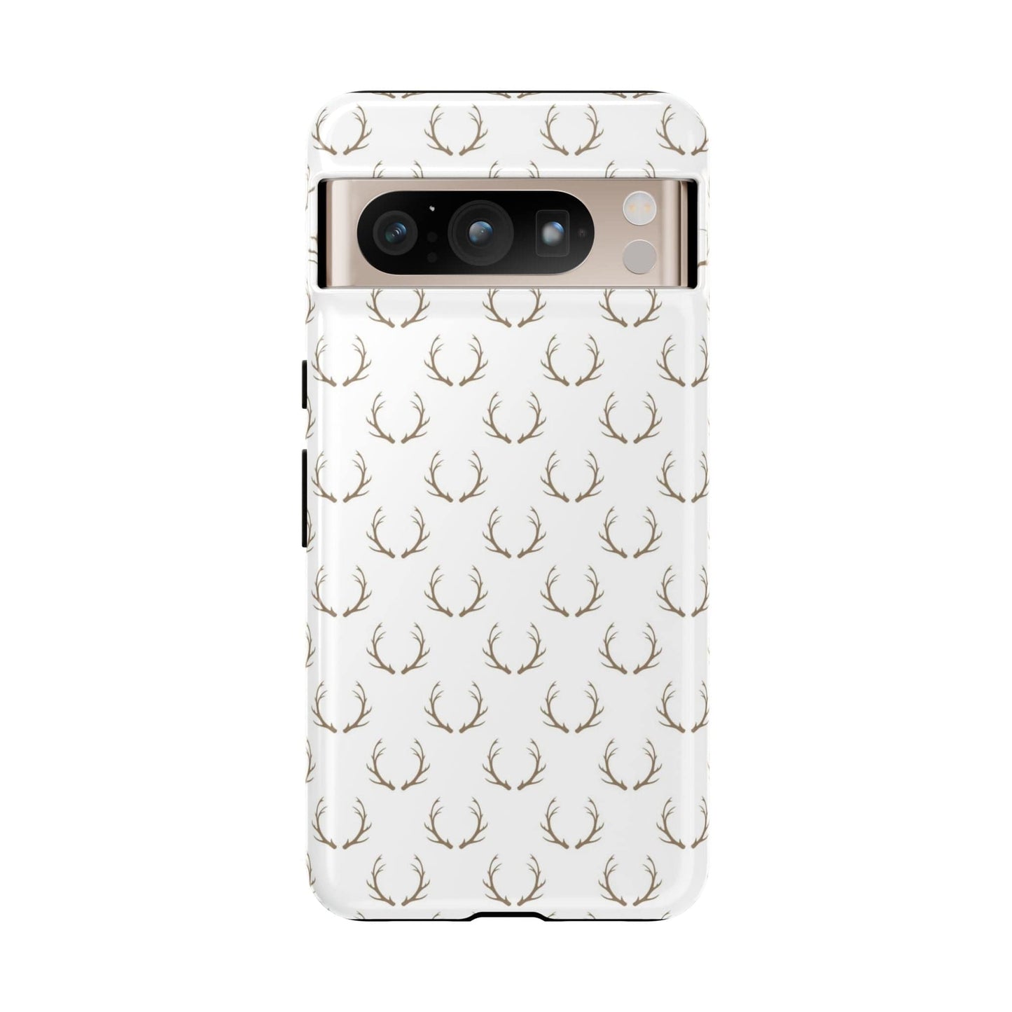 White Antlers Phone Case