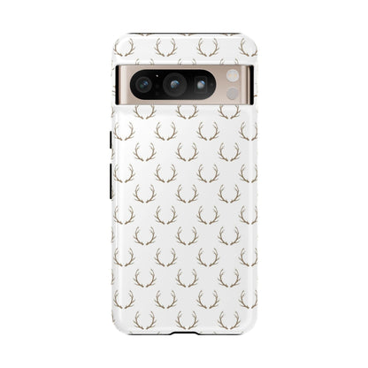 White Antlers Phone Case