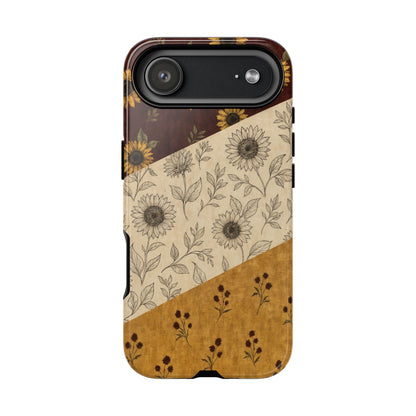 Sunflower Burgundy Swaths Tough Case