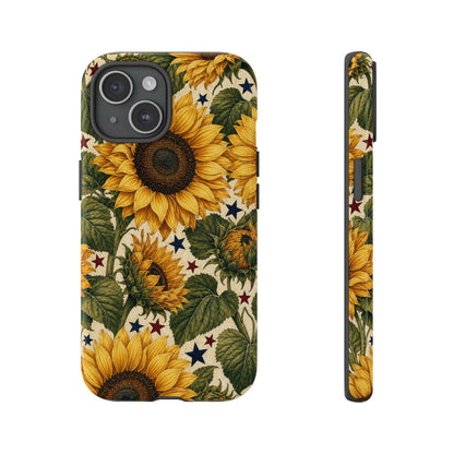 Stars And Sunflowers Tough Case
