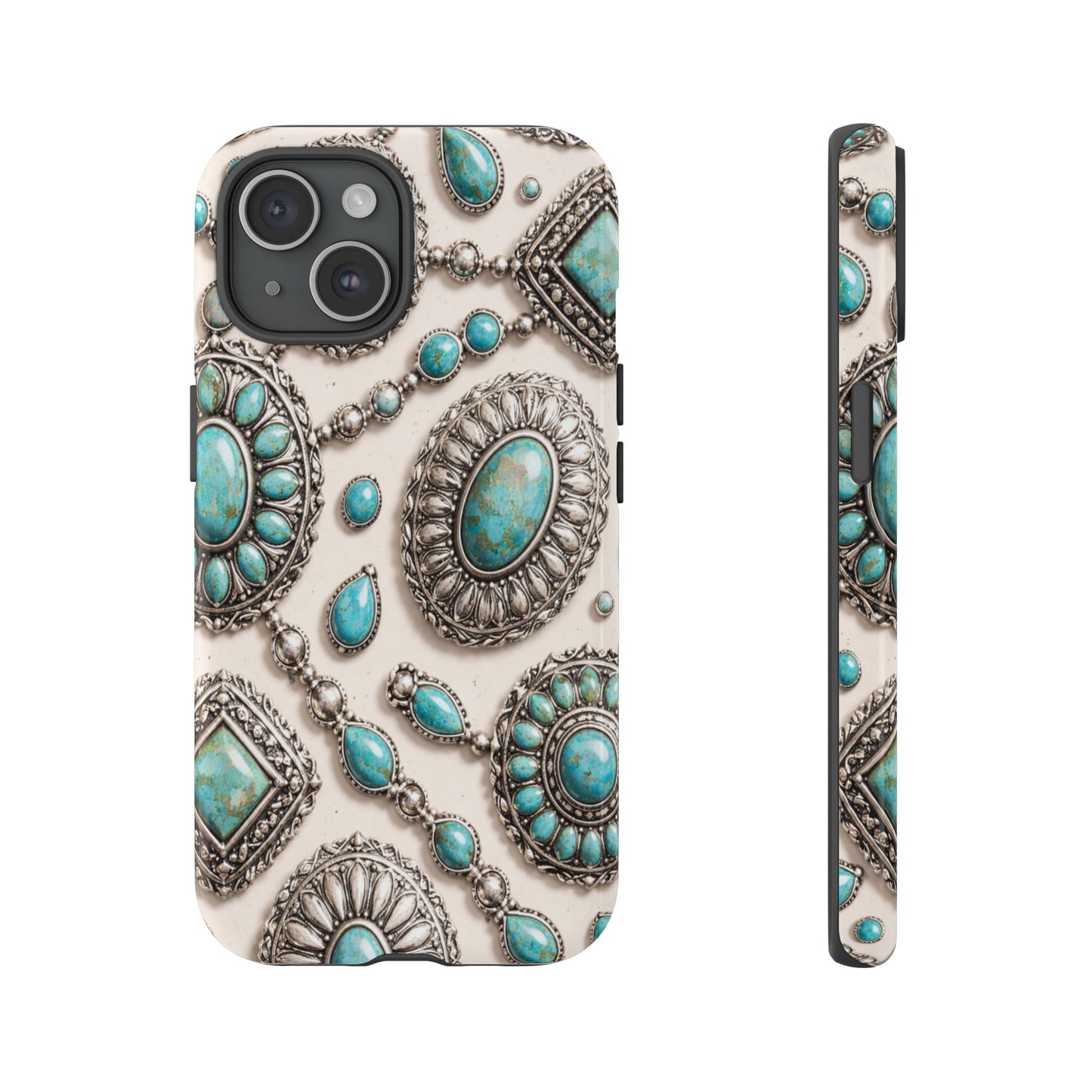 Turquoise Silver Concho Tough Case