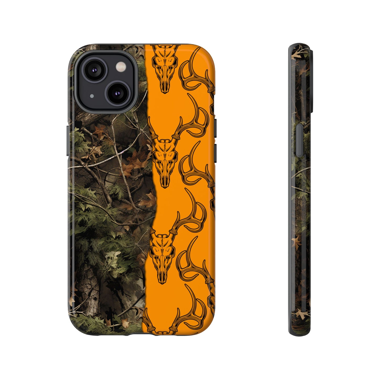 Camo Deer Skulls Orange Tough Case