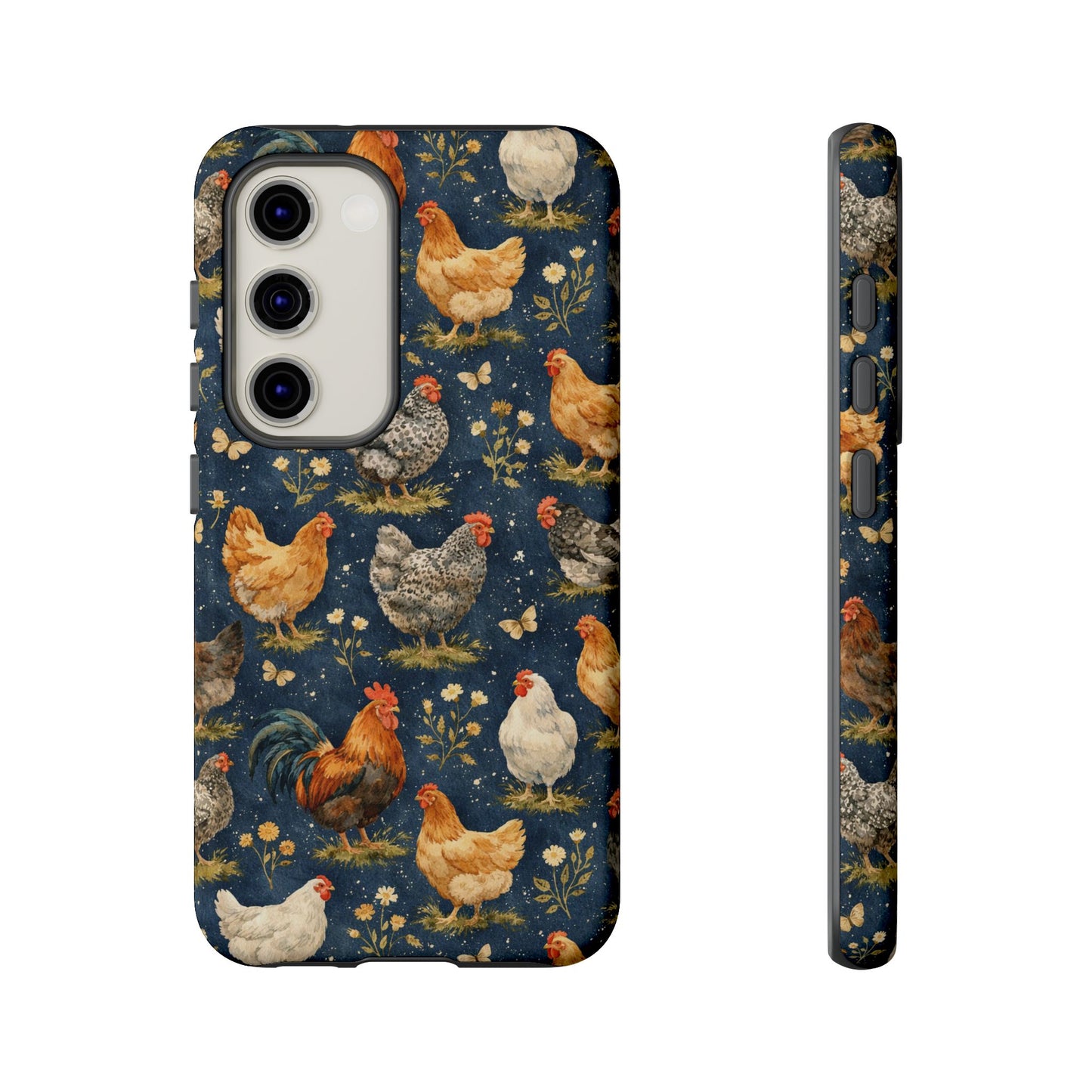 Indigo Chickens Tough Case
