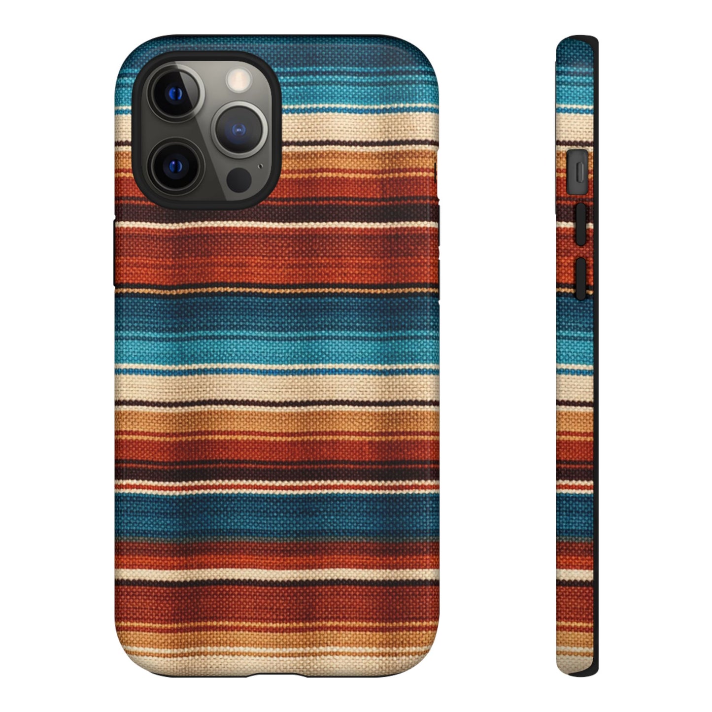 Turquoise + Orange Serape Tough Case