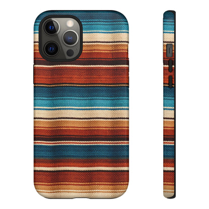 Turquoise + Orange Serape Tough Case