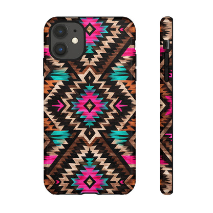 Neon Aztec Rug Tough Case