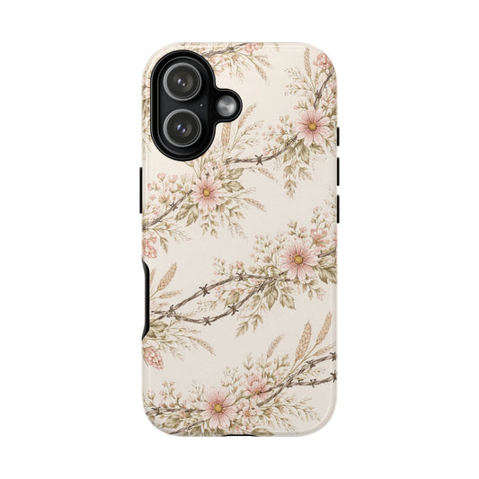 Floral Barbed Wire Tough Case