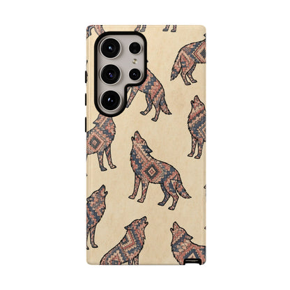 Rose Aztec Wolf Tough Case