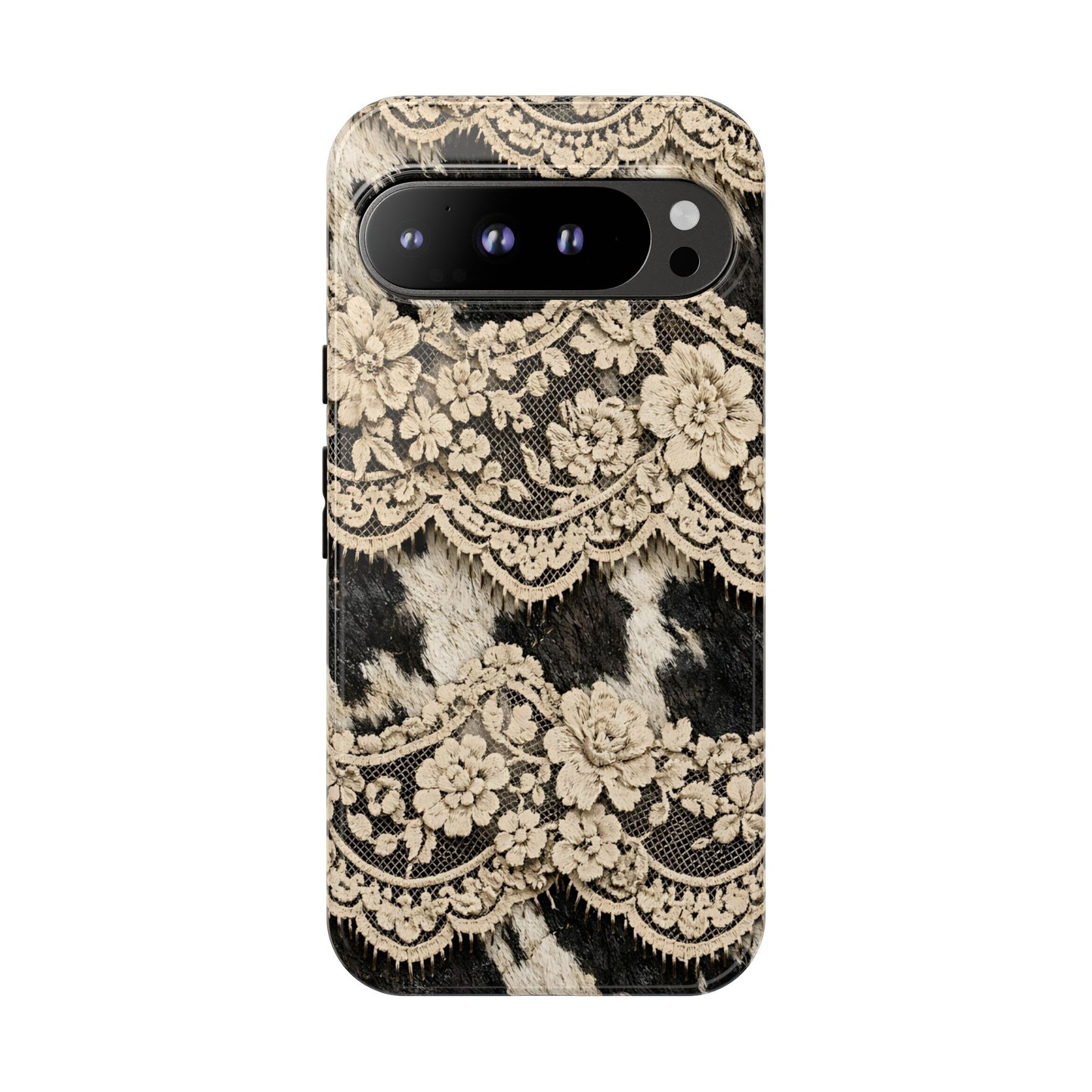 Cowhide Lace Tough Case