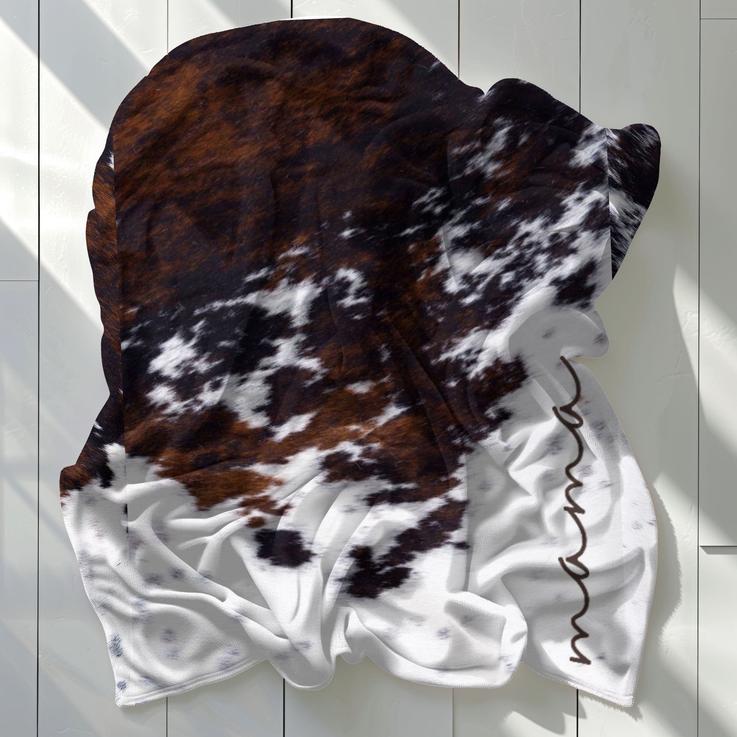 Cowhide Print Mama Blanket