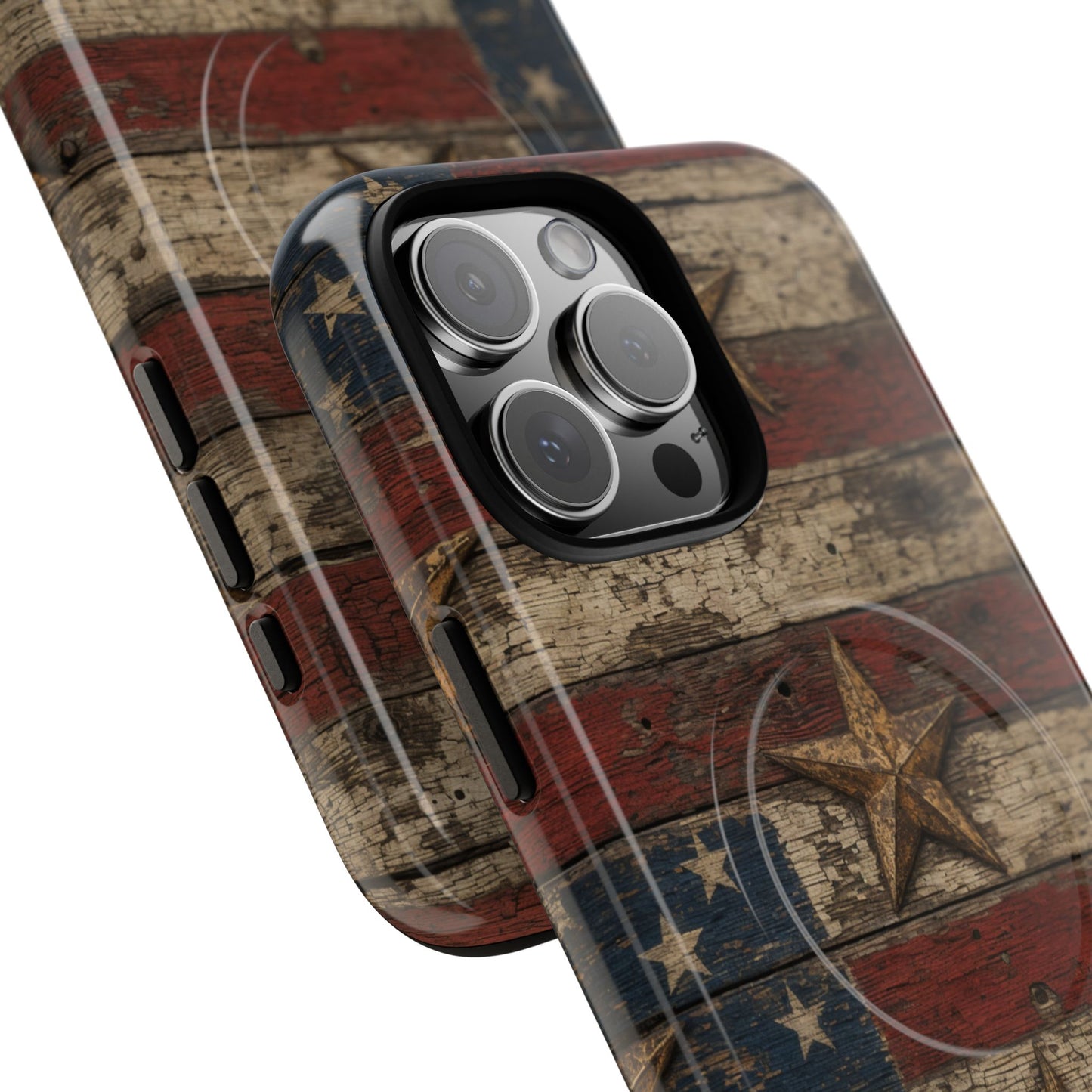 Patriotic Barn Stars Magnetic Case
