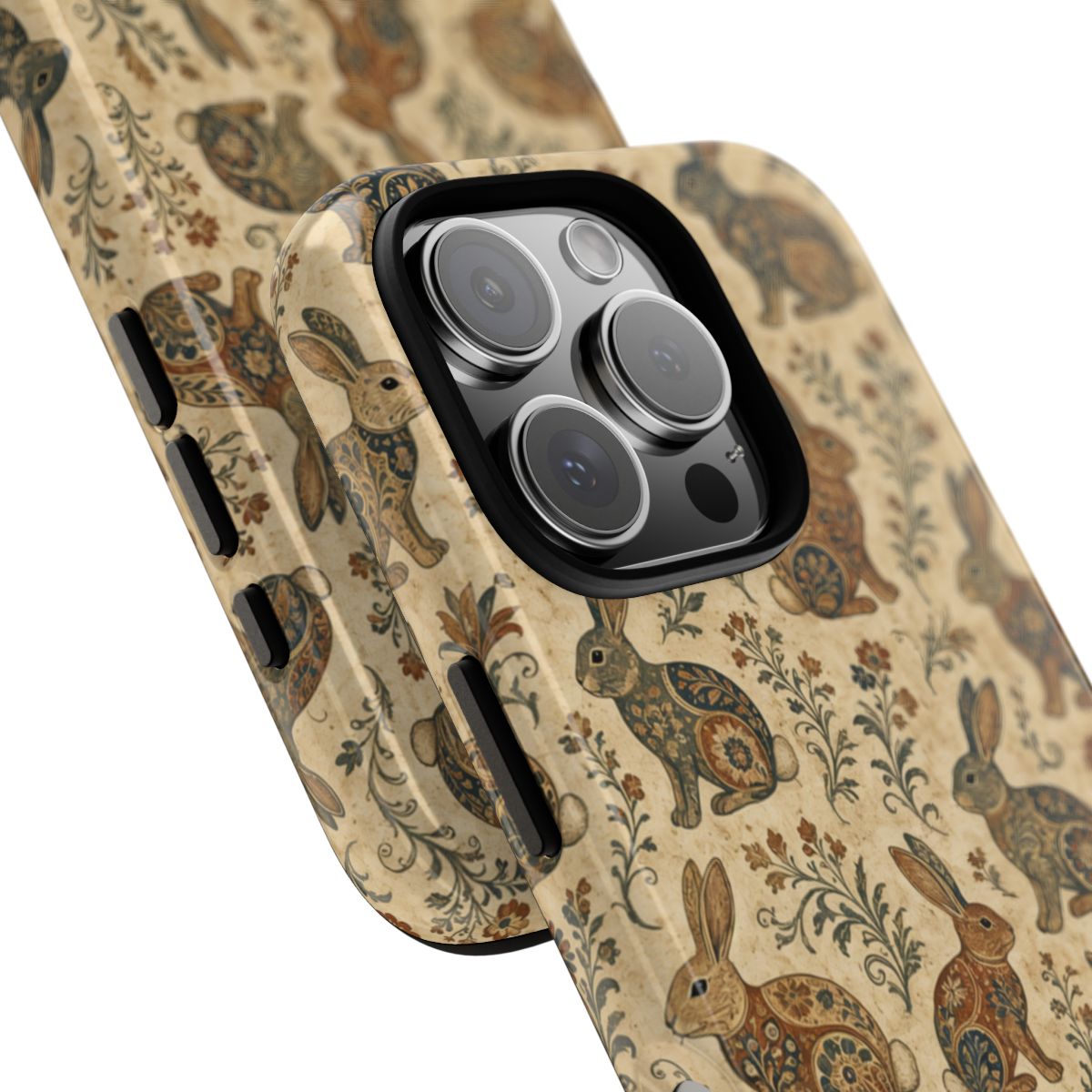Folk Rabbits Tough Case close-up