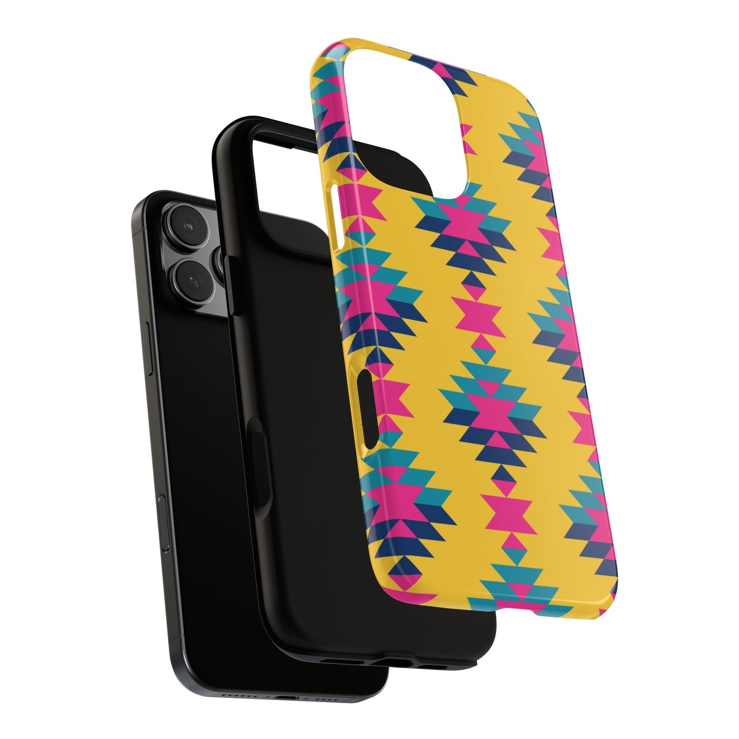 Yellow Pink Aztec Tough Phone Case