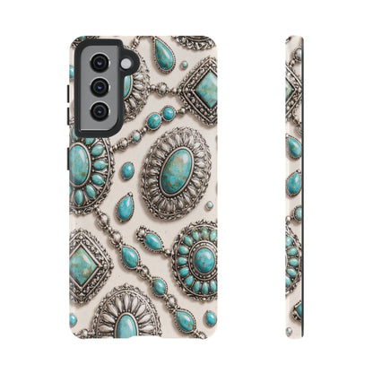 Turquoise Silver Concho Tough Case