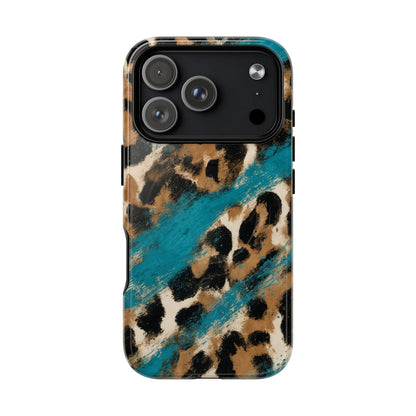 Turquoise Leopard Magnetic Case