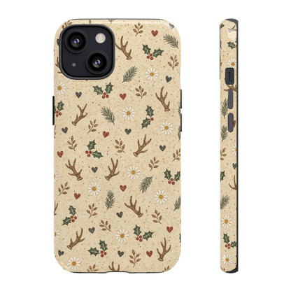 Antler Daisies Christmas Tough Case