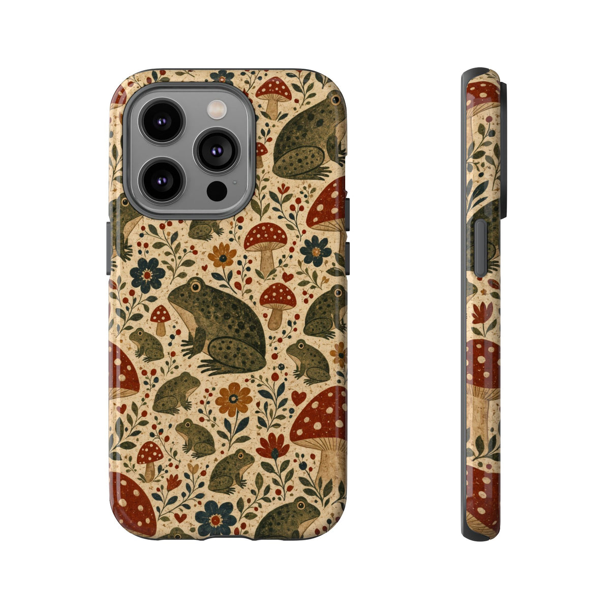 Folk Frog Toadstool Tough Case