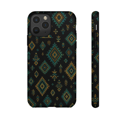 Turquoise Gold Aztec Tough Case