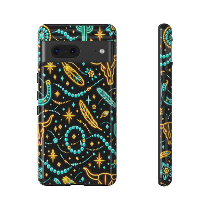 Neon Turquoise Tough Case