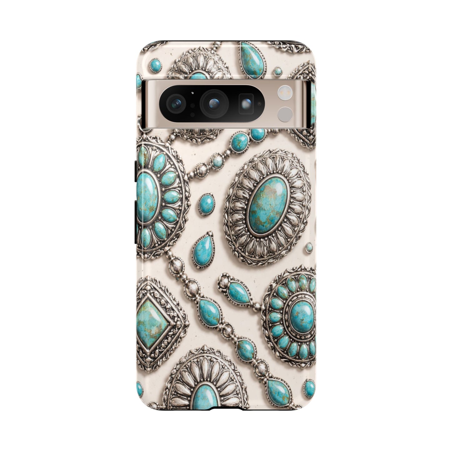 Turquoise Silver Concho Tough Case