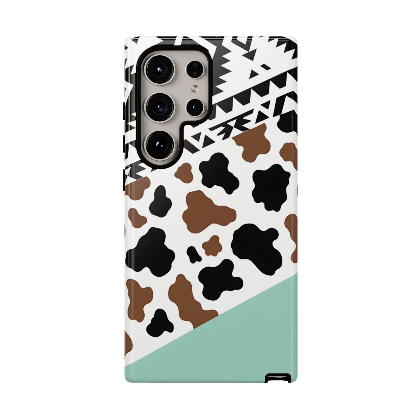 Mint Aztec Cowhide Tough Case