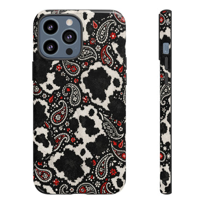 Paisley Cowhide Tough Case