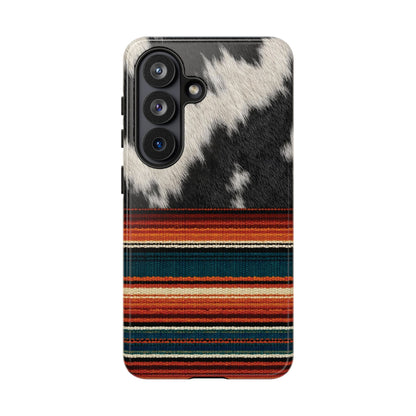 Cowhide + Serape Stripe Tough Case